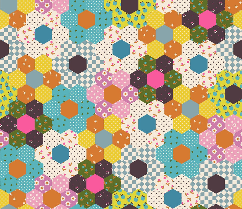 PRE - Order Catnap by Alexia Marcella Abegg - RS 4130 12 - Turquoise - Half Yard - October 2025 - Modern Fabric Shoppe