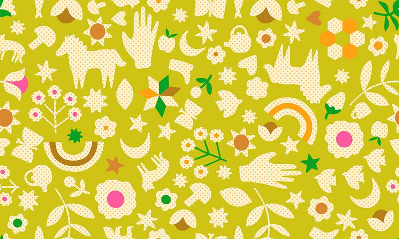 PRE - Order Catnap by Alexia Marcella Abegg - RS 4131 11 - Pistachio - Half Yard - October 2025 - Modern Fabric Shoppe