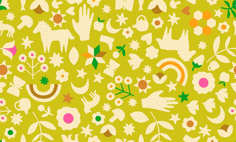 PRE - Order Catnap by Alexia Marcella Abegg - RS 4131 11 - Pistachio - Half Yard - October 2025 - Modern Fabric Shoppe