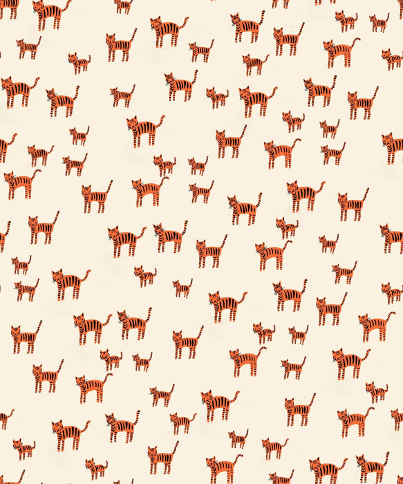 PRE - Order Catnap by Alexia Marcella Abegg - RS 4132 12 - Orange - Half Yard - October 2025 - Modern Fabric Shoppe