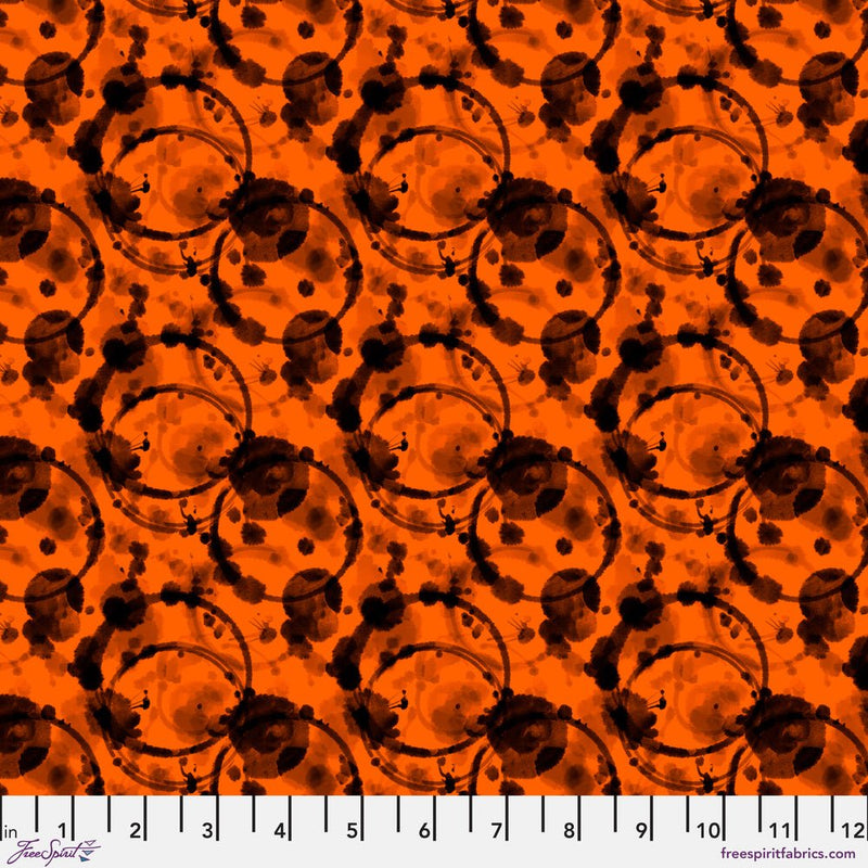 PRE - Order Chain Mail by Rachel Hauer - Ink PWRH144.ORANGE - Half Yard May 2026 - Modern Fabric Shoppe