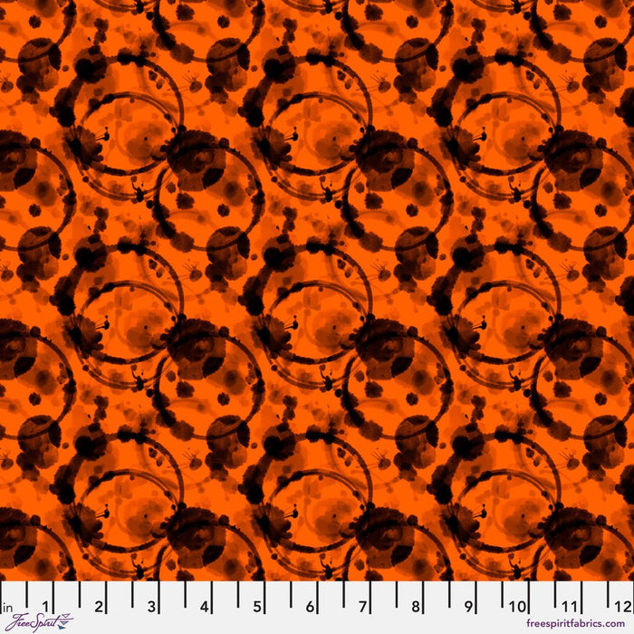 PRE - Order Chain Mail by Rachel Hauer - Ink PWRH144.ORANGE - Half Yard May 2026 - Modern Fabric Shoppe