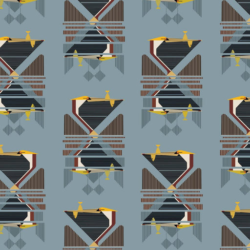 PRE - Order Coastal by Charley Harper - Pelican Reflect CH - 445 - Half Yard - July 2025 - Modern Fabric Shoppe