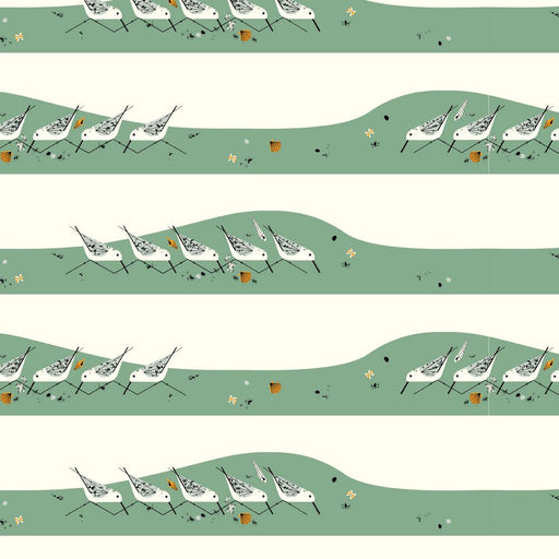 PRE - Order Coastal by Charley Harper - Strolling and Patrolin CH - 439 - Half Yard - July 2025 - Modern Fabric Shoppe