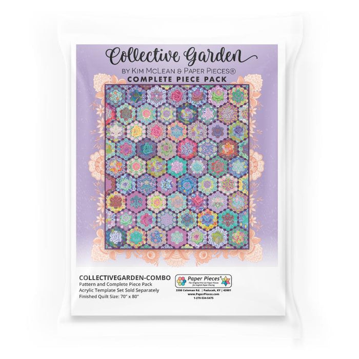 PRE - ORDER Collective Garden by Paper Pieces & Kim McLean Complete Pattern and Paper Pieces Pack - English Paper Piecing - January 2025 - Modern Fabric Shoppe