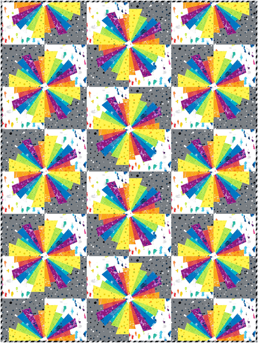 PRE - Order Colour Twist Quilt Kit featuring Hue by Giucy Giuce - May 2026 - Modern Fabric Shoppe