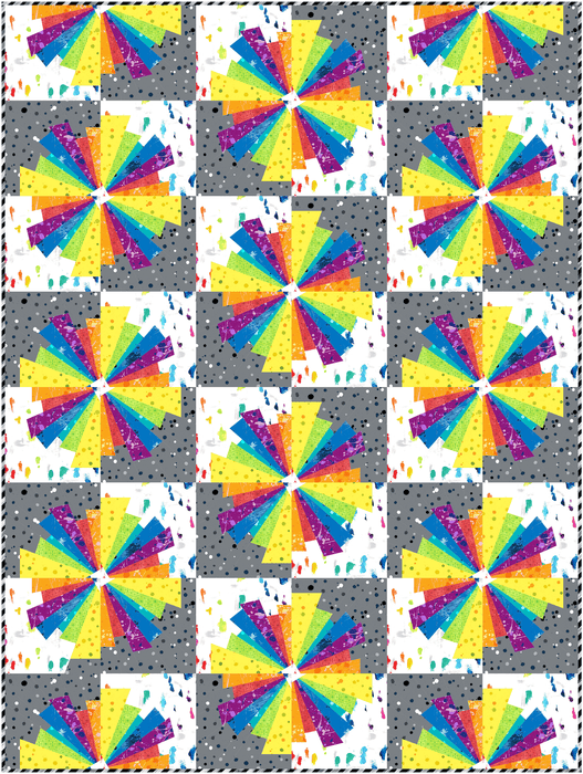 PRE - Order Colour Twist Quilt Kit featuring Hue by Giucy Giuce - May 2026 - Modern Fabric Shoppe