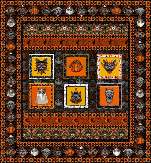 PRE - Order Costume Party Quilt Kit featuring Costumes & Cobwebs by Rachel Hauer - May 2025 - Modern Fabric Shoppe