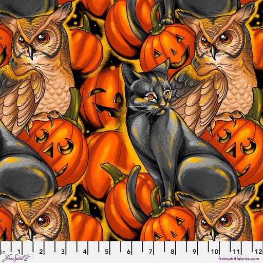 PRE - Order Costumes & Cobwebs by Rachel Hauer - Pumpkin Party PWRH121.ORANGE - May 2025 - Modern Fabric Shoppe