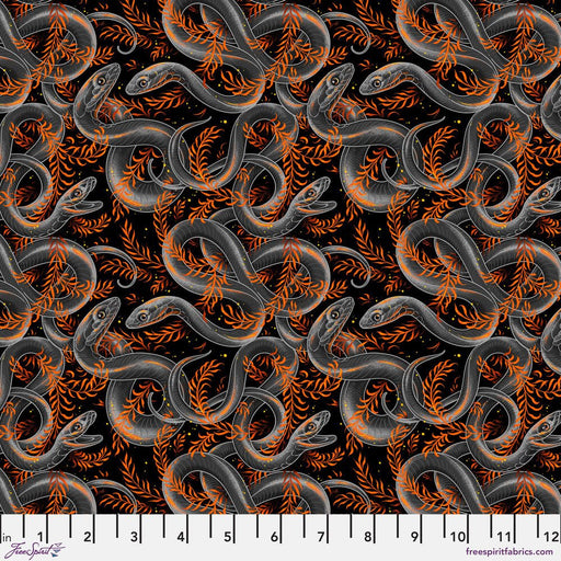PRE - Order Costumes & Cobwebs by Rachel Hauer - Sneaky Snakes PWRH123.BLACK - May 2025 - Modern Fabric Shoppe
