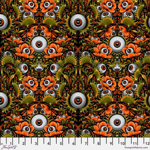 PRE - Order Costumes & Cobwebs by Rachel Hauer - Venus Eye Trap PWRH127.ORANGE - May 2025 - Modern Fabric Shoppe