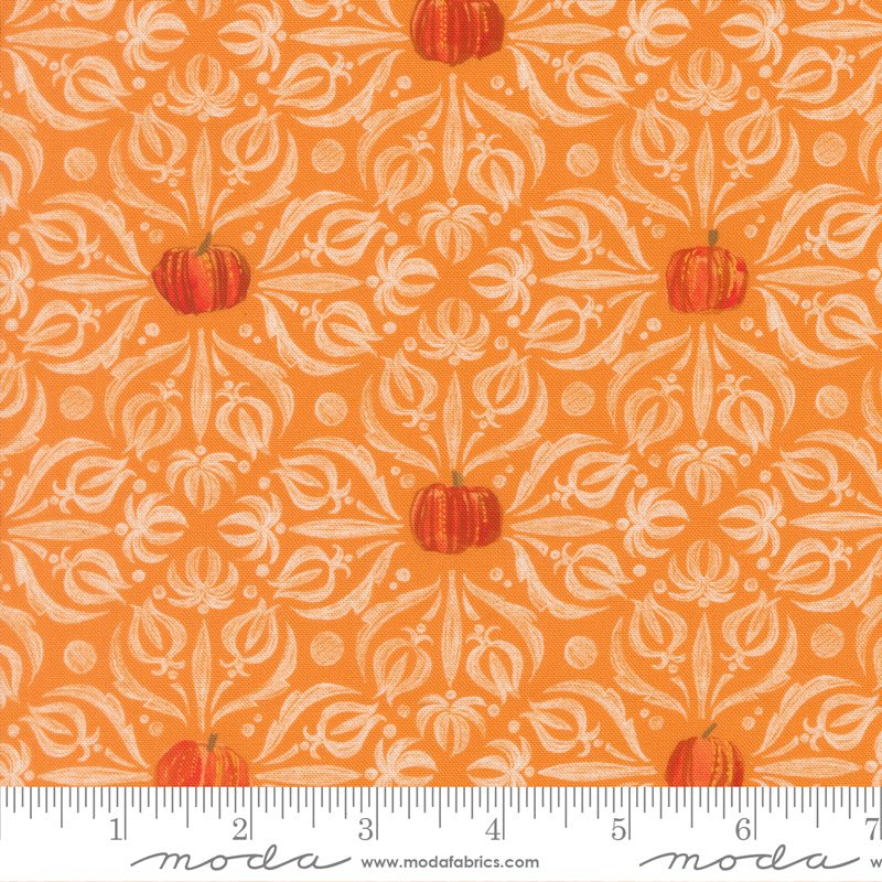 PRE - Order Coven by Robin Pickens - Coven 48802 12 Pumpkin - Half Yard - May 2026 - Modern Fabric Shoppe
