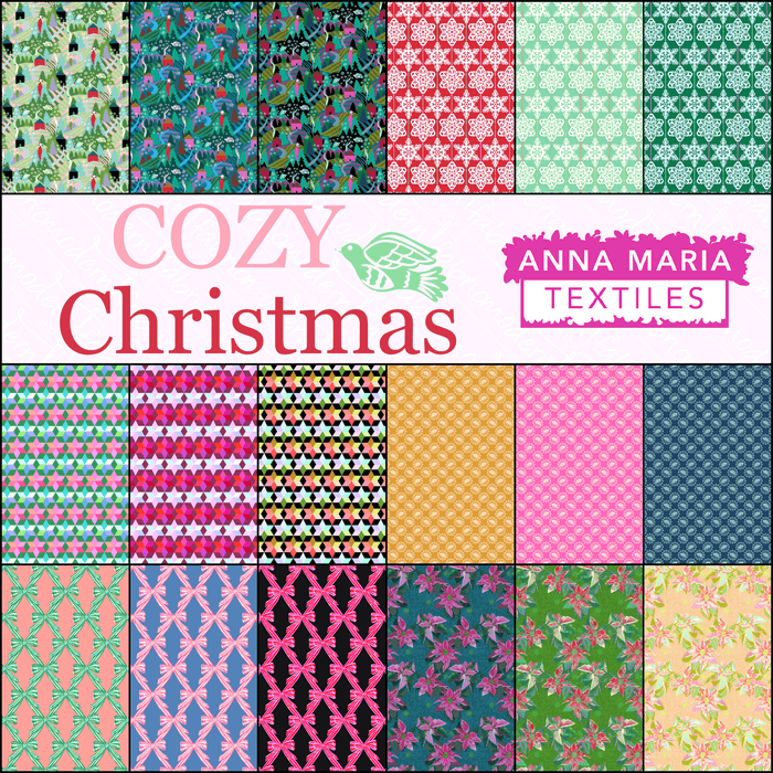 PRE - Order Cozy Christmas by Anna Maria Horner - Half Yard Bundle - April 2026 - Modern Fabric Shoppe