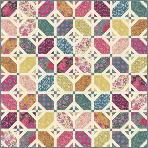 PRE - Order Crystal Manning - Fanciful Floor Quilt Kit featuring Parlor - September 2025 - Modern Fabric Shoppe