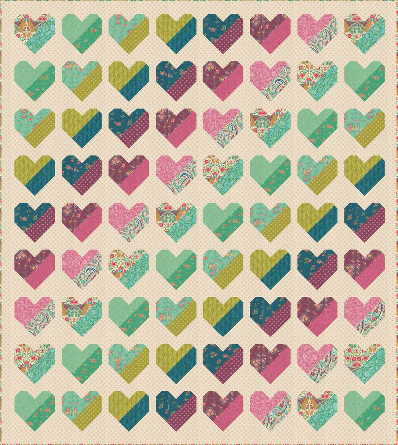 PRE-Order Crystal Manning- Hearty Quilt Kit featuring Tilbury Garden- March 2027 - Modern Fabric Shoppe
