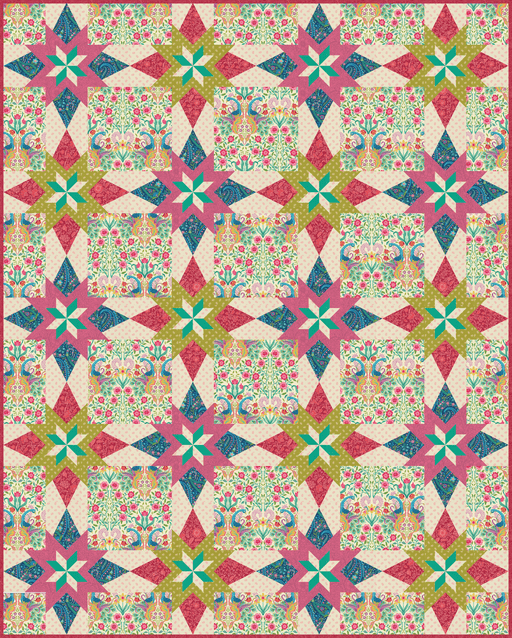 PRE-Order Crystal Manning- Noel Quilt Kit featuring Tilbury Garden- March 2027 - Modern Fabric Shoppe