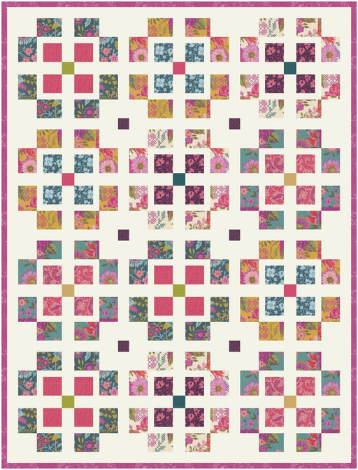 PRE - Order Crystal Manning - Poppy Quilt Kit featuring Parlor - September 2025 - Modern Fabric Shoppe