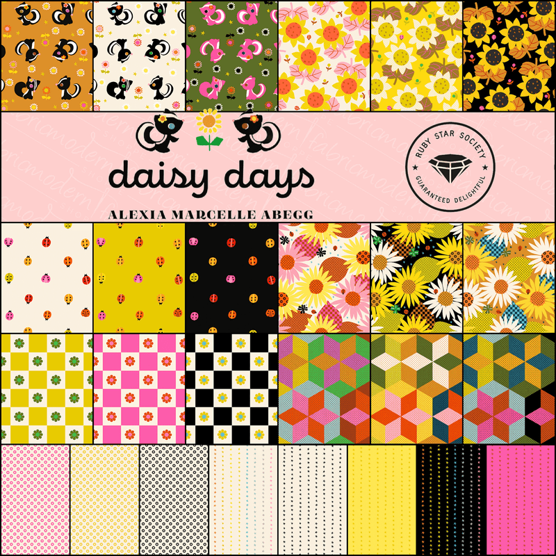 PRE-ORDER Daisy Days by Alexia Marcella Abegg- Half Yard Bundle- April 2027 - Modern Fabric Shoppe