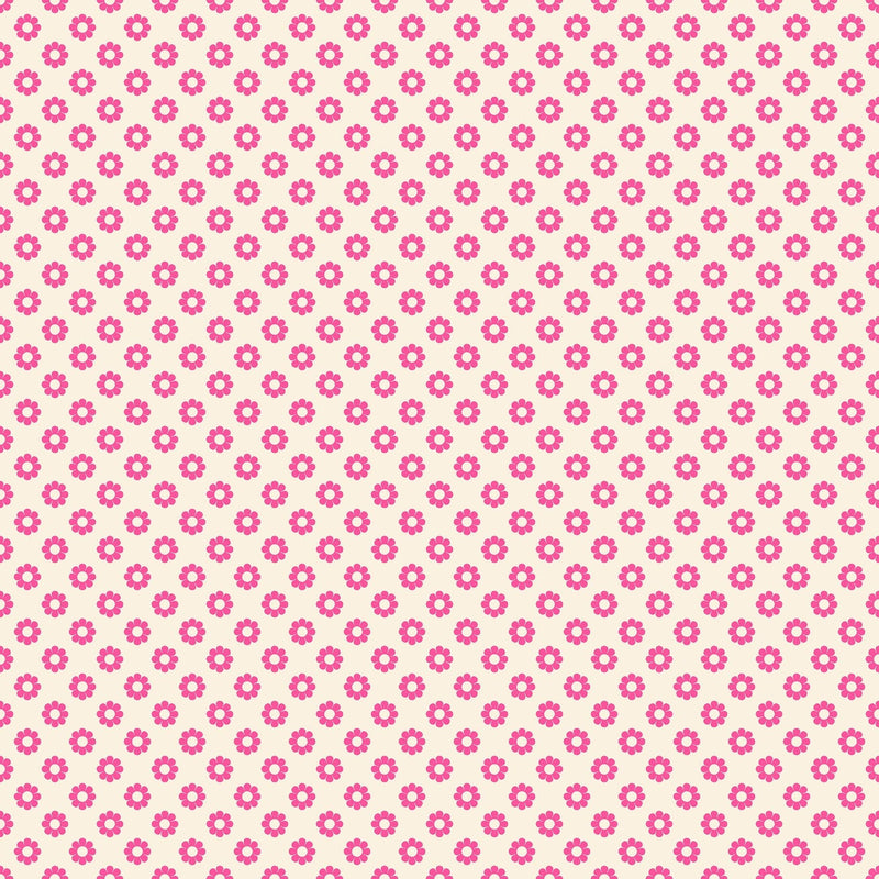 PRE-Order Daisy Days by Alexia Marcella Abegg- RS 4178 13 Neon Pink- Half Yard- April 2027 - Modern Fabric Shoppe