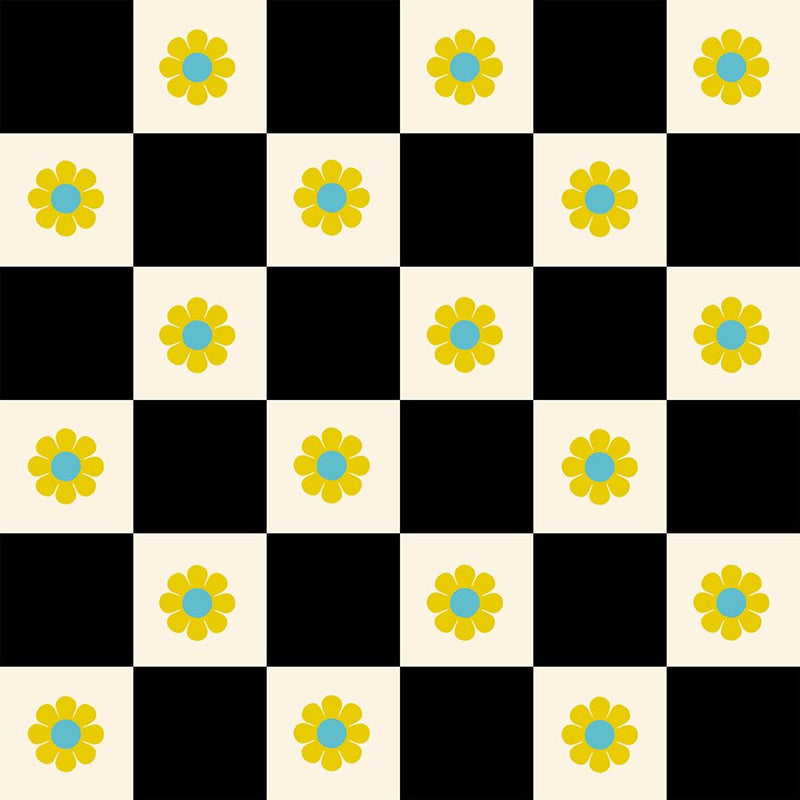 PRE-Order Daisy Days by Alexia Marcella Abegg- RS 4178 15 Black- Half Yard- April 2027 - Modern Fabric Shoppe