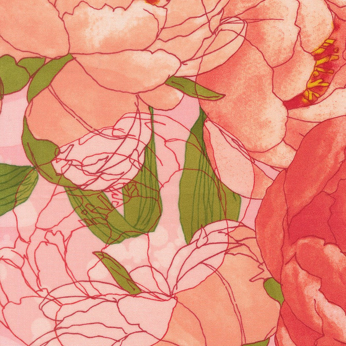 PRE - Order Darling Peony by Robin Pickens - Cotton Candy 48790 13 - Half Yard - November 2025 - Modern Fabric Shoppe