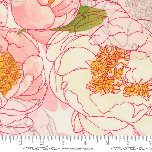 PRE - Order Darling Peony by Robin Pickens - Cream 48790 11 - Half Yard - November 2025 - Modern Fabric Shoppe