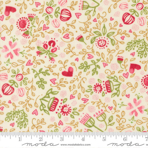 PRE - Order Darling Peony by Robin Pickens - Cream 48792 11 - Half Yard - November 2025 - Modern Fabric Shoppe