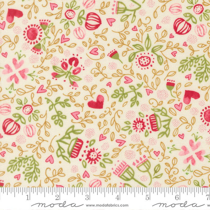 PRE - Order Darling Peony by Robin Pickens - Cream 48792 11 - Half Yard - November 2025 - Modern Fabric Shoppe