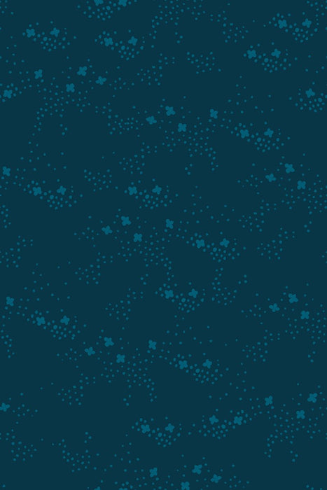 PRE-ORDER Dog Park by Sarah Watts- Field RS 2100 14-Teal Navy- Half Yard- May 2024 - Modern Fabric Shoppe