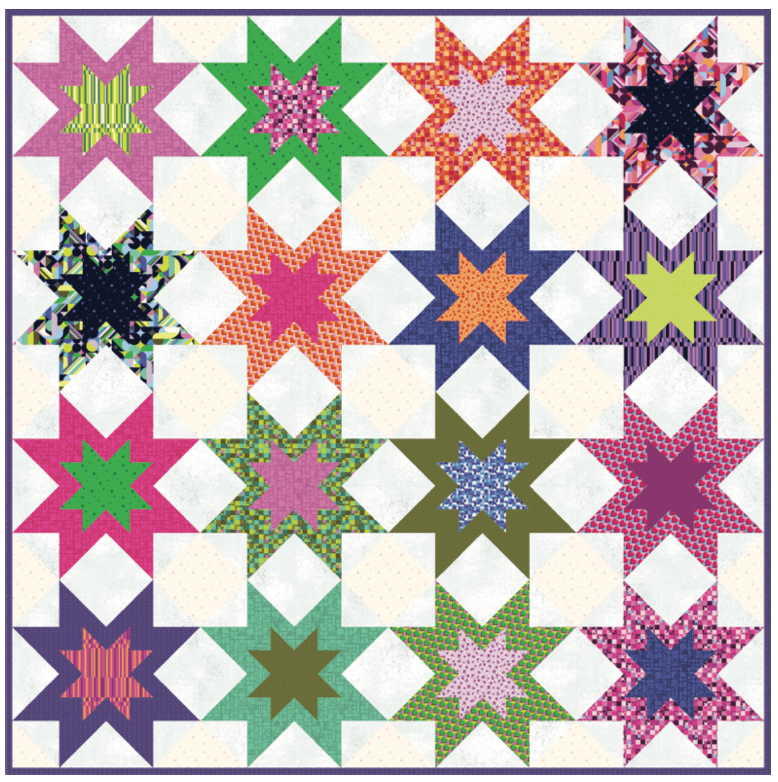 PRE-Order Double Trouble Quilt Kit featuring Glam by Libs Elliott- June 2027 - Modern Fabric Shoppe