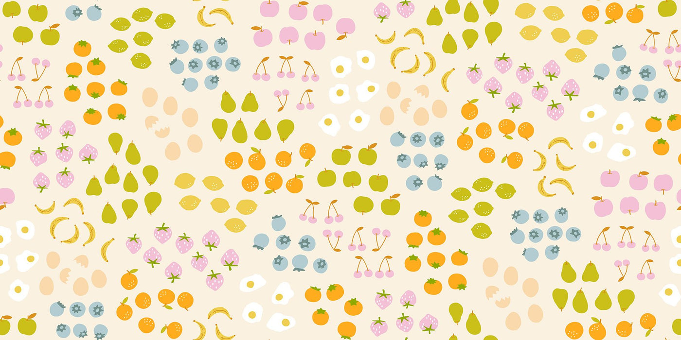 PRE - ORDER Egg and Friends by Kimberly Kight - Natural RS3093 11 - Half Yard - December 2025 - Modern Fabric Shoppe