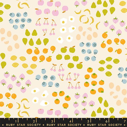 PRE - ORDER Egg and Friends by Kimberly Kight - Natural RS3093 11 - Half Yard - December 2025 - Modern Fabric Shoppe