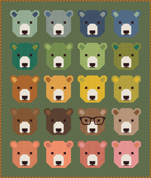 PRE-ORDER Elizabeth Hartman- Bjorn Bear Quilt Kit featuring Toast & Jam- May 2027 - Modern Fabric Shoppe