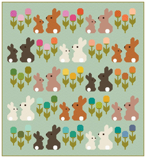 PRE - ORDER Elizabeth Hartman - Cottontails Quilt Kit - featuring Scenery - May 2026 - Modern Fabric Shoppe