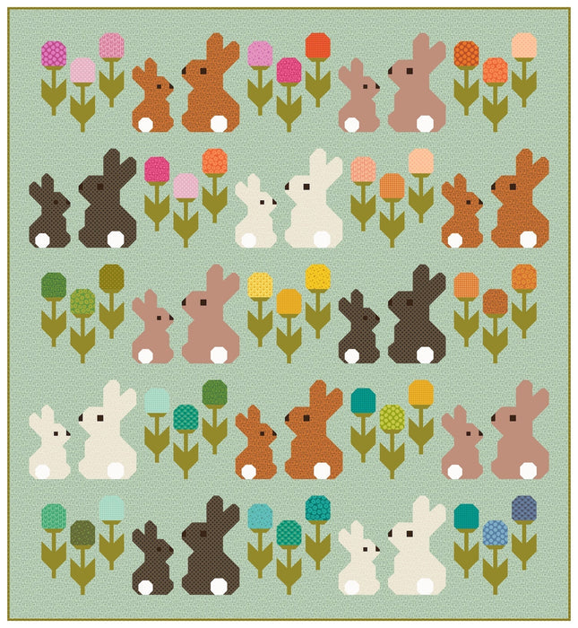 PRE - ORDER Elizabeth Hartman - Cottontails Quilt Kit - featuring Scenery - May 2026 - Modern Fabric Shoppe