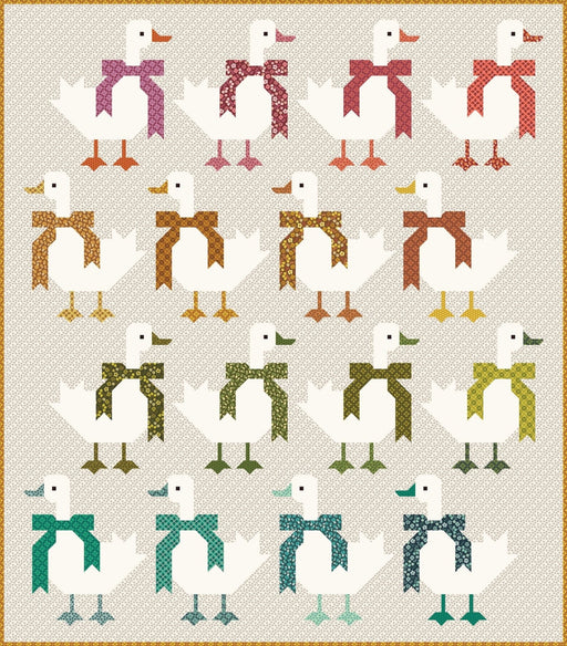 PRE-ORDER Elizabeth Hartman- Geese With Bows Quilt Kit featuring Toast & Jam- May 2027 - Modern Fabric Shoppe