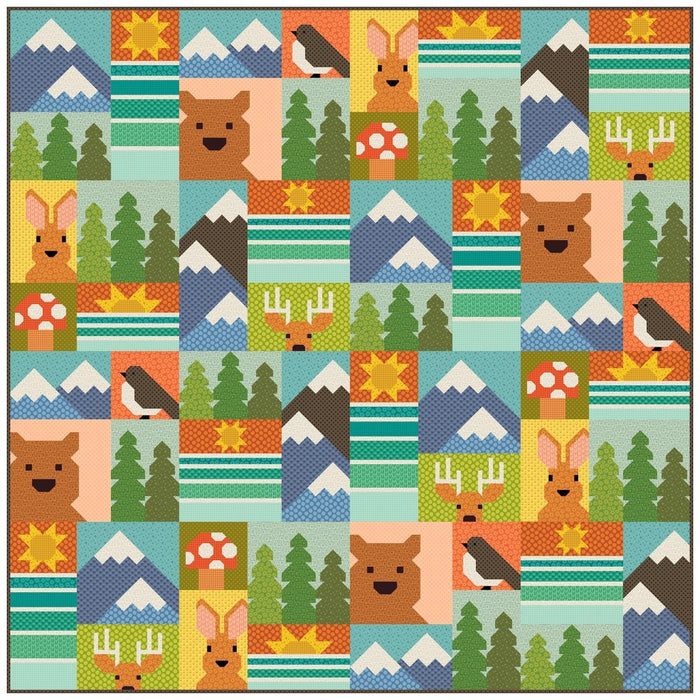 PRE - ORDER Elizabeth Hartman - Outdoors Quilt Kit - featuring Scenery - May 2026 - Modern Fabric Shoppe