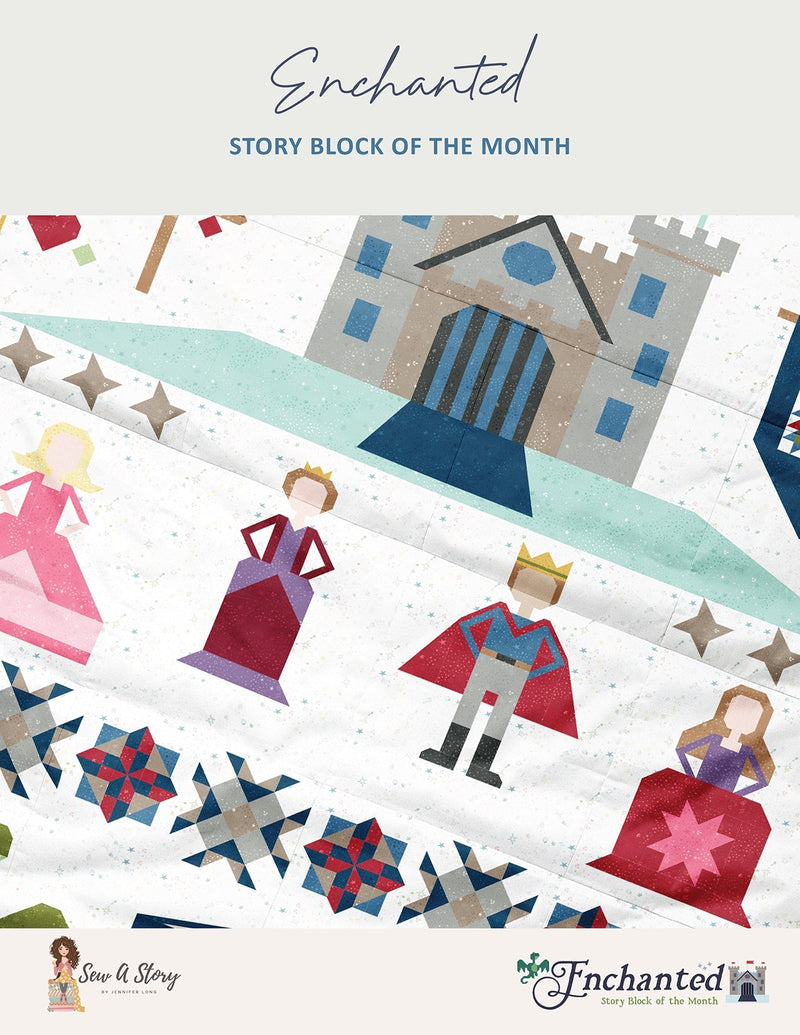 PRE - ORDER Enchanted Story Complete Quilt Kit - featuring Storybook Basics by Jennifer Long - January 2027 - Modern Fabric Shoppe