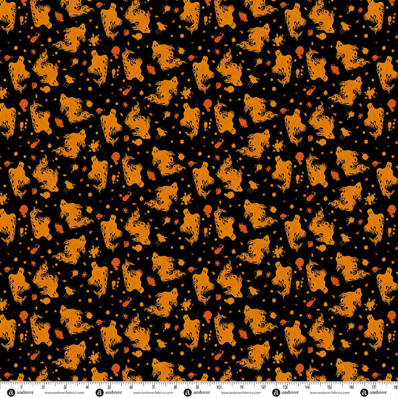 PRE-Order Enchanter by Libs Elliott- Fantome A-10783-O Flame- Half Yard- April 2027 - Modern Fabric Shoppe