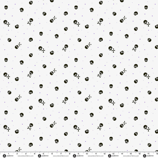 PRE-Order Enchanter by Libs Elliott- Skulls A-10781-L Ghost- Half Yard- April 2027 - Modern Fabric Shoppe