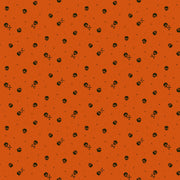 PRE-Order Enchanter by Libs Elliott- Skulls A-10781-O Flame- Half Yard- April 2027 - Modern Fabric Shoppe