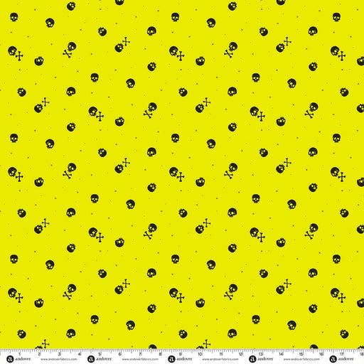 PRE-Order Enchanter by Libs Elliott- Skulls A-10781-V Acid- Half Yard- April 2027 - Modern Fabric Shoppe