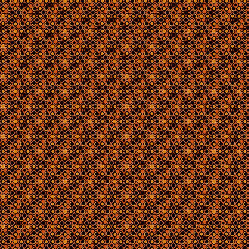 PRE-Order Enchanter by Libs Elliott- Spellbound A-10784-O Flame- Half Yard- April 2027 - Modern Fabric Shoppe