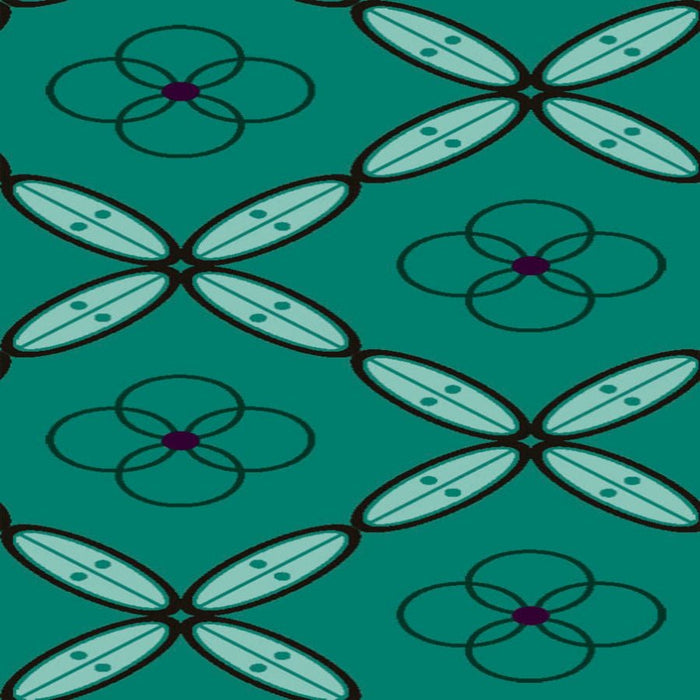 PRE - Order Enrapture by Giucy Giuce - Tiles PWGG009.EMERALD - Half Yard - November 2025 - Modern Fabric Shoppe