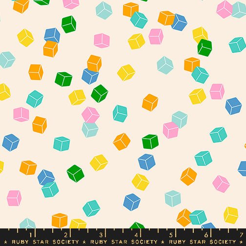 PRE - ORDER Eye Candy - Collaboration by Ruby Star Society - Cuby RS 5158 12 - Natural - Half Yard - November 2024 - Modern Fabric Shoppe