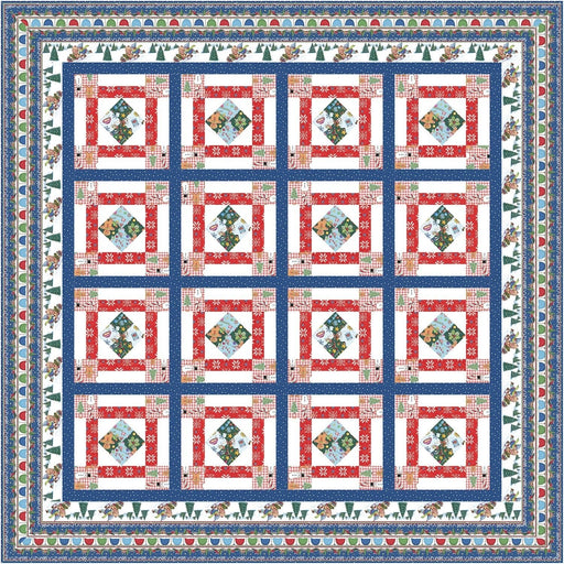 PRE - Order Family Fun Day Quilt Kit featuring Snow Day by Mary Engelbreit - June 2026 - Modern Fabric Shoppe