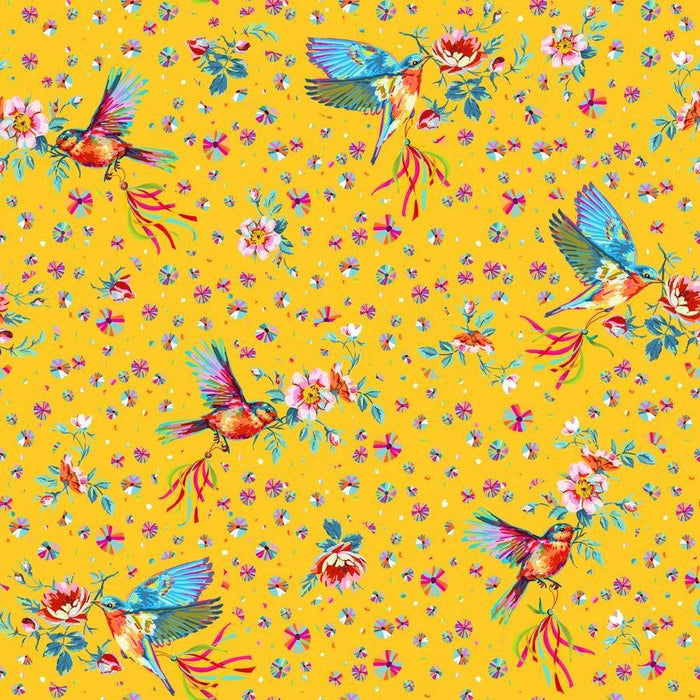 PRE - Order Festival by Odile Bailloeul - Flight PWOB118.YELLOW - Half Yard - November 2025 - Modern Fabric Shoppe