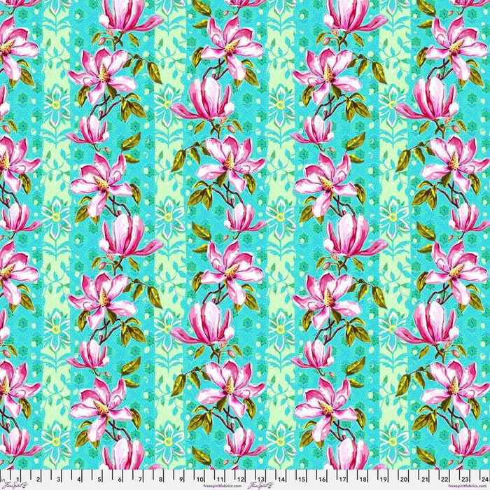 PRE - Order Festival by Odile Bailloeul - Magnolias PWOB119.BLUE - Half Yard - November 2025 - Modern Fabric Shoppe