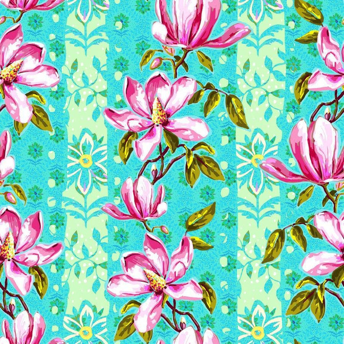 PRE - Order Festival by Odile Bailloeul - Magnolias PWOB119.BLUE - Half Yard - November 2025 - Modern Fabric Shoppe