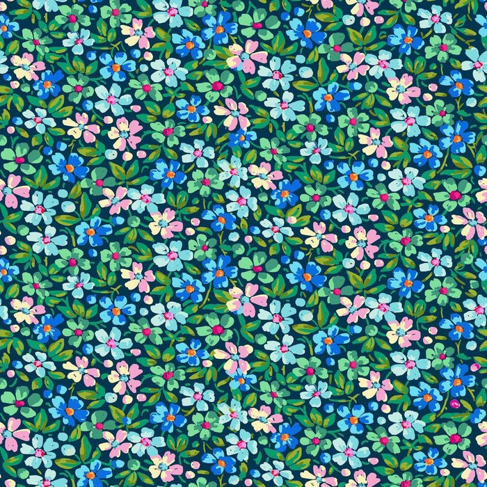 PRE - Order Festival by Odile Bailloeul - Myosotis PWOB123.BLUE - Half Yard - November 2025 - Modern Fabric Shoppe